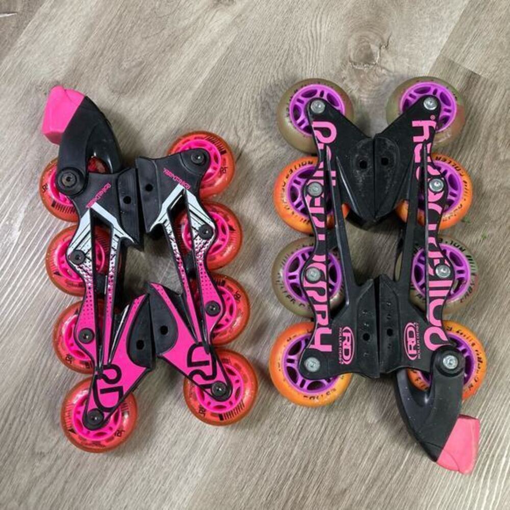Roller‎ Derby Inline Skate Replacement Wheels Pink Glitter Jelly